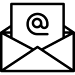 Bild mit Umschlag und at symbol